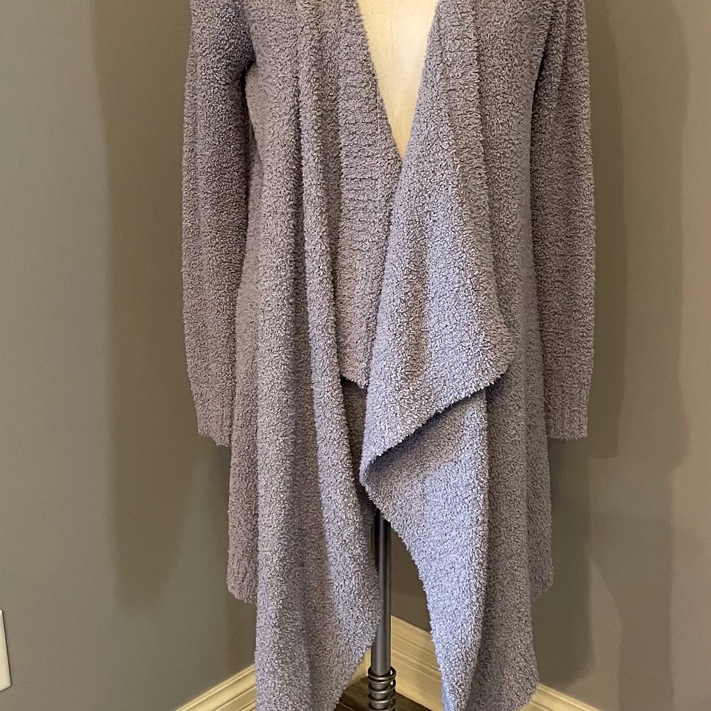 UGG Phoebe Wrap Cozy Chenille Cardigan Gray Size M